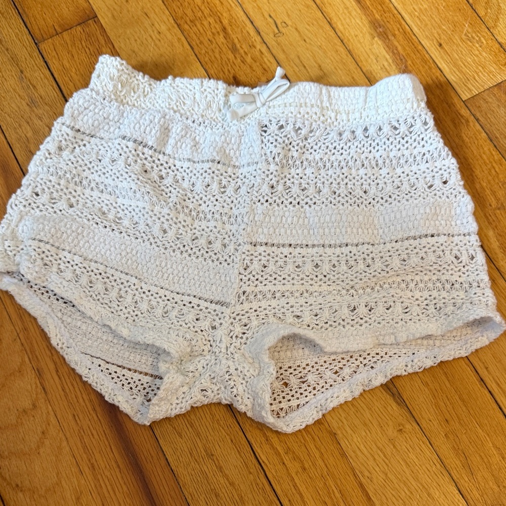 White Crochet Women beach  Shorts